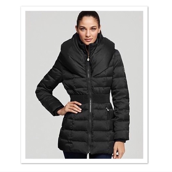 Shelli Segal Puffer Down Short Coat 